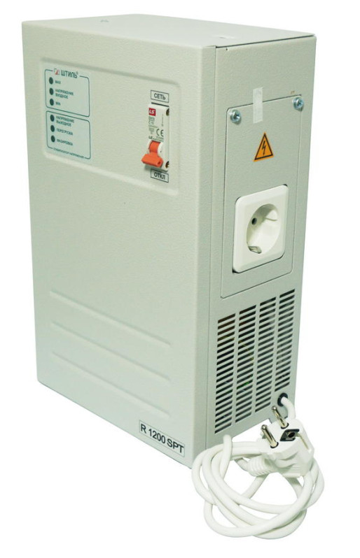 Однофазный стабилизатор напряжения Штиль R1200SPT-N 220В для дома, котла отопления